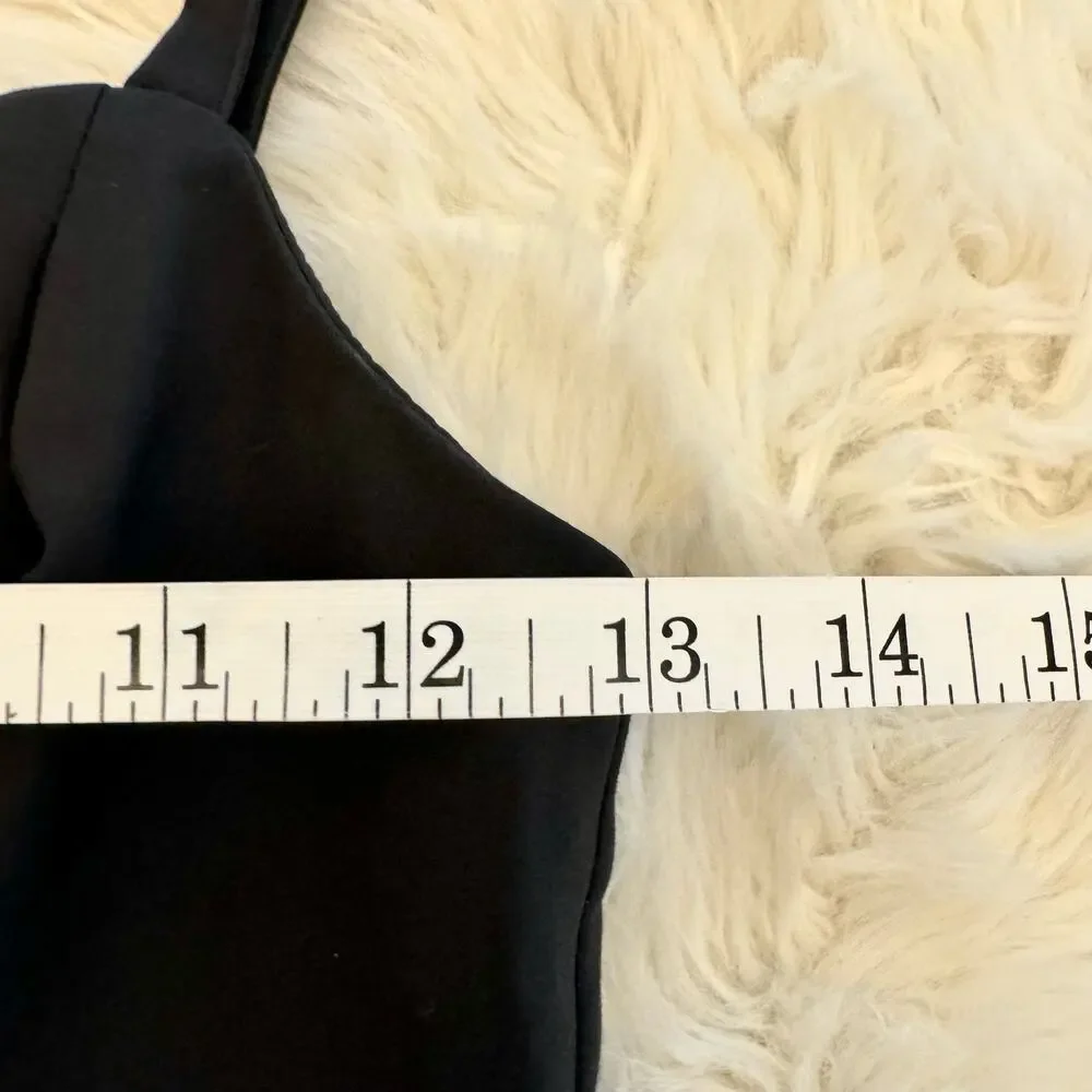 Express Design Studio Black Pleated Hem Dress 0 NWOT